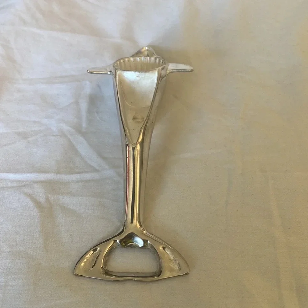 Vintage brand new Silverplate Dolphin metal Bottle Opener
